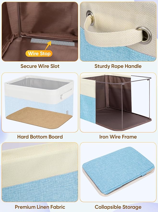 BALEINE 1 Pack Fabric Storage Bins - Image 6