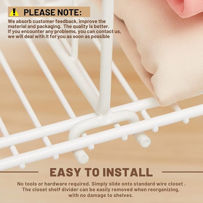 Amylove 12 Pcs Wire Shelf Divider - Image 4