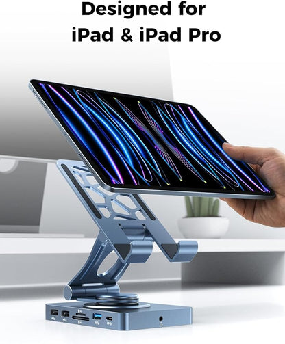 NEWQ iPad Docking Station Stand, 11-in-1 Dock - Image 3