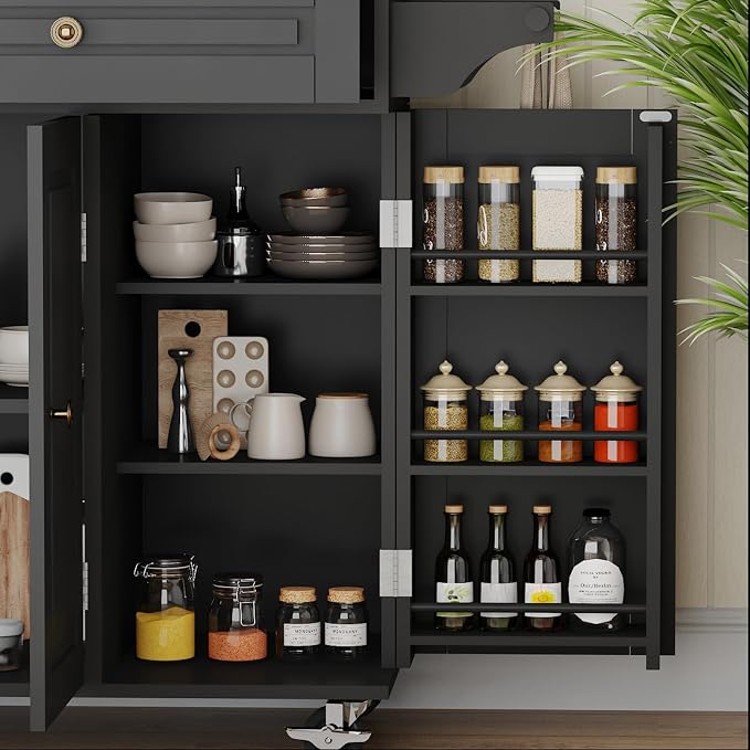 59’’ Rolling Kitchen Island Cart - Image 6