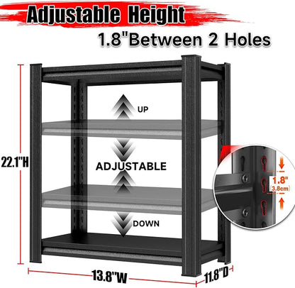 Garage Storage Shelves, 5 Tier Shelving Unit, 40 inch Wide, 18” Deep, 78” Tall - Image 3