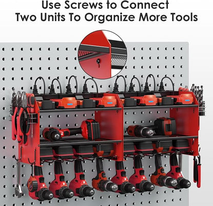 CCCEI Modular Power Tool Organizer Wall Mount Charging Station, Garage Drill - Image 7
