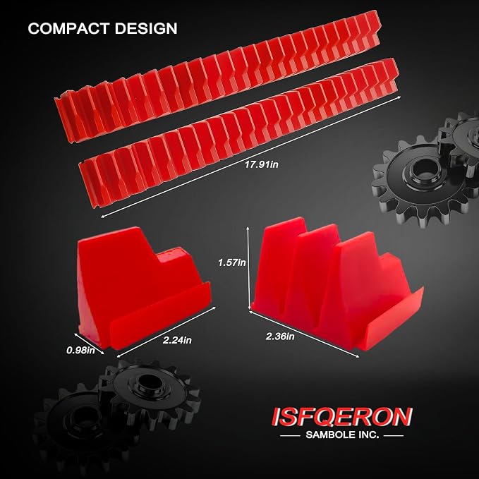 46PC Red Magnetic Wrench Organizers Set - Image 4