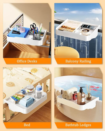 Bedside Caddy with Cup Holder, Bedside Shelf - Image 8