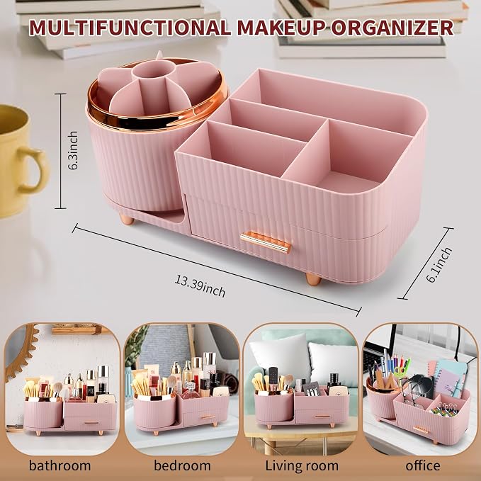 Makeup Organizer for Vanity, Cosmetic Display Case - Image 3