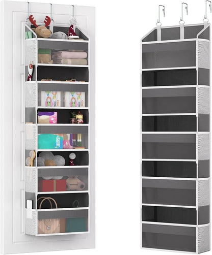 Over the Door Organizer with 5 Front & 10 MeshSide Pockets, 50LB Capacity Extra by Utheinteck