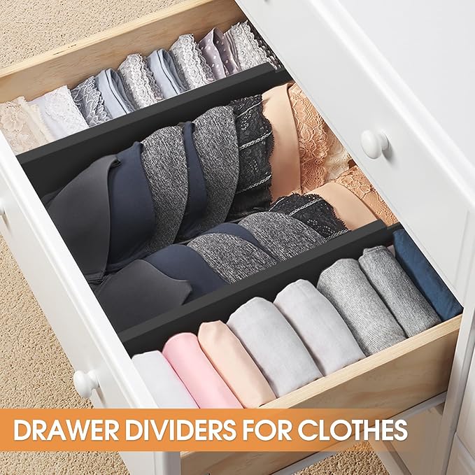 Bamboo Drawer Dividers Organizers, Kitchen Drawer Organizer, Adjustable Drawer - Image 4