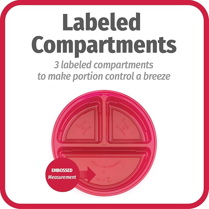 GoodCook Meal Prep Containers Set Microwave & Dishwasher-Safe Round Food - Image 5