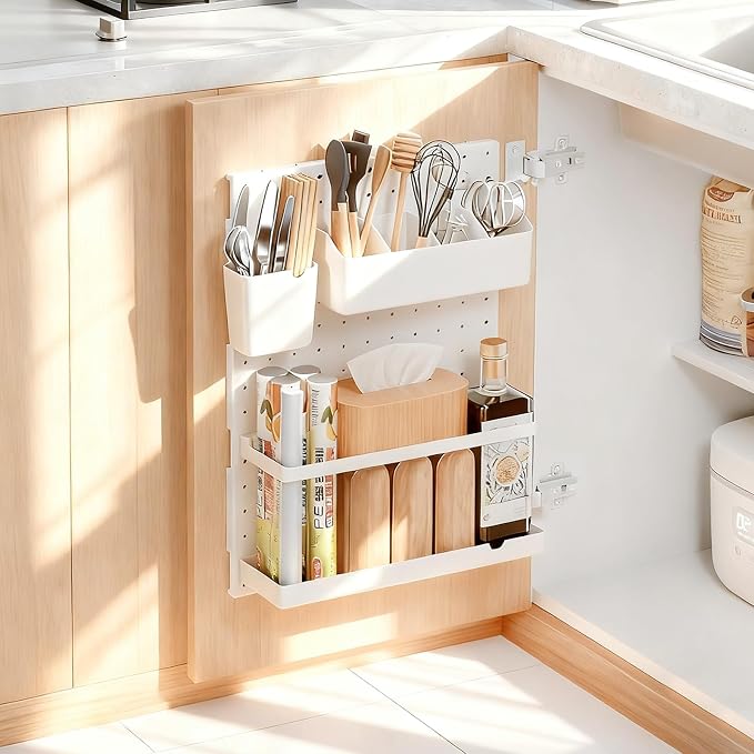 20x13x4.7-Inch Inside Cabinet Door Organizer, Adhesive Shelf, No Drilling by Unknown