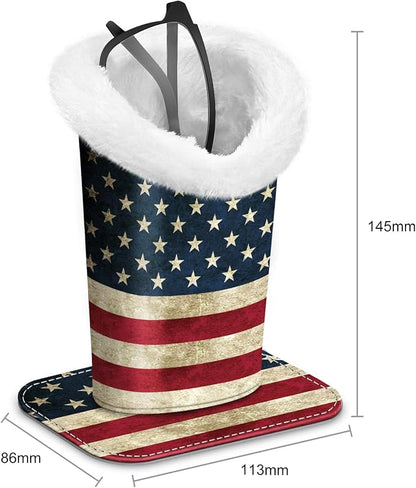 Fintie Plush Lined Eyeglasses Holder, Glasses Stand Case, Anti-scratch Glasses - Image 2
