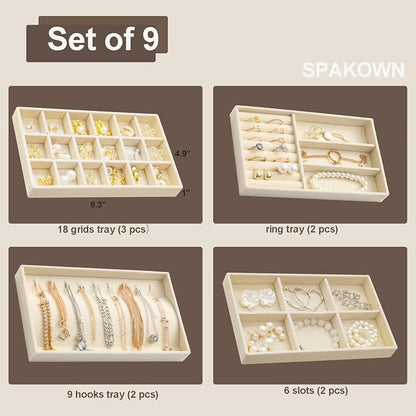 SPAKOWN Jewelry Trays Organizer - Image 3