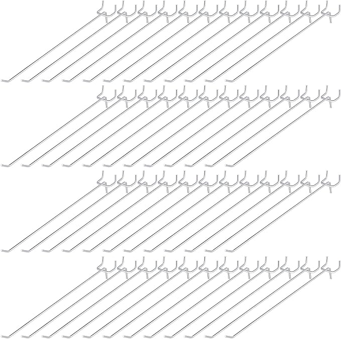 Funrous 100 Pack Peg Board Hooks Stainless Steel Pegboard Hooks Shelving by Funrous