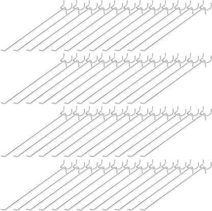 Funrous 100 Pack Peg Board Hooks Stainless Steel Pegboard Hooks Shelving by Funrous