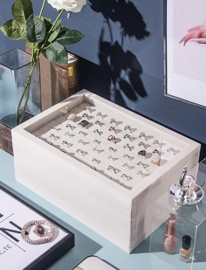Coward Set of 5 Stackable Jewelry Organizer Tray Necklace Earring Box Storage - Image 7