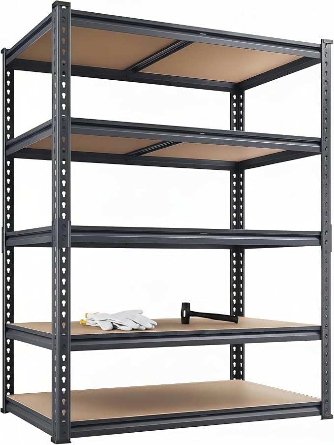 Shelving Unit, 2850LBS Heavy Duty Metal Shelves by Unknown