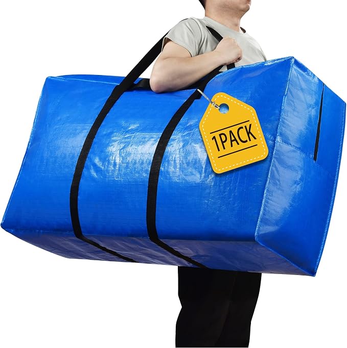 194 Gallon Extra Large Storage Bags, Zippered Outdoor Cushion Furniture Storage by HAPPY+CHEERS