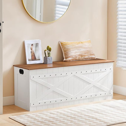 MAHANCRIS 47.2" Storage Chest, Extra Large Toy Box - Image 5