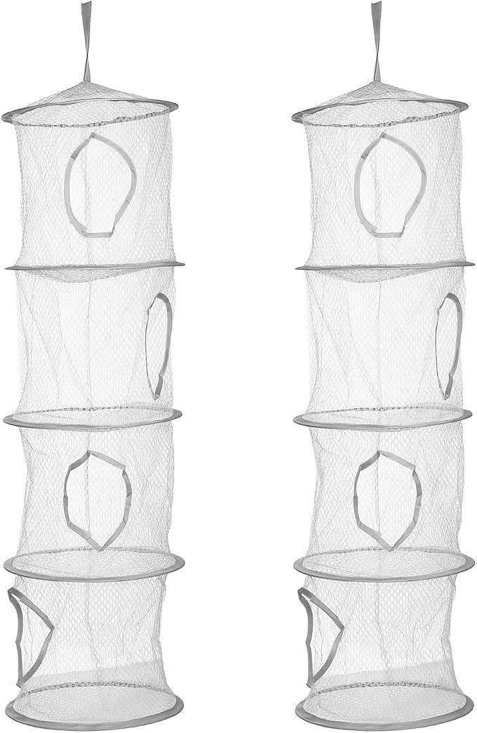 uxcell 2Pcs Mesh Hanging Storage Basket by uxcell