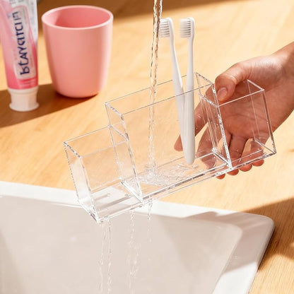 Acrylic Toothbrush Holder for Bathroom Counter, Toothpaste - Image 6