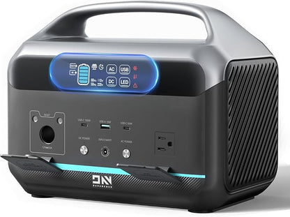 Portable Power Station 600W, 576Wh LiFePO4 Solar Generator by DaranEner