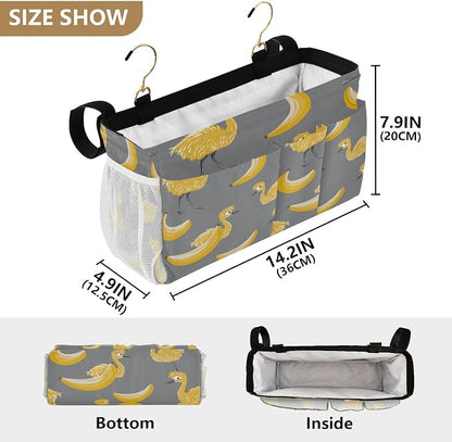 Bedside Hanging Storage Basket Hanging Bed Organizer Storage Bag - Image 4