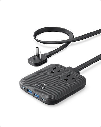 Anker Travel Power Strip, Anker Nano 67W Max 6-in-1 USB C Charger, 2 USB C | 2 by Unknown