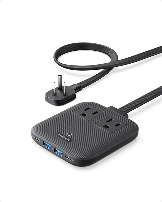 Anker Travel Power Strip, Anker Nano 67W Max 6-in-1 USB C Charger, 2 USB C | 2 by Unknown