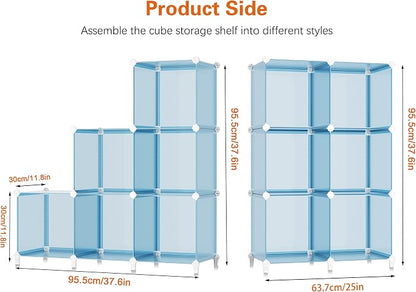 Portable Closet 6 Cube Closet Organizer and Storage Shelf Bookcase - Image 3
