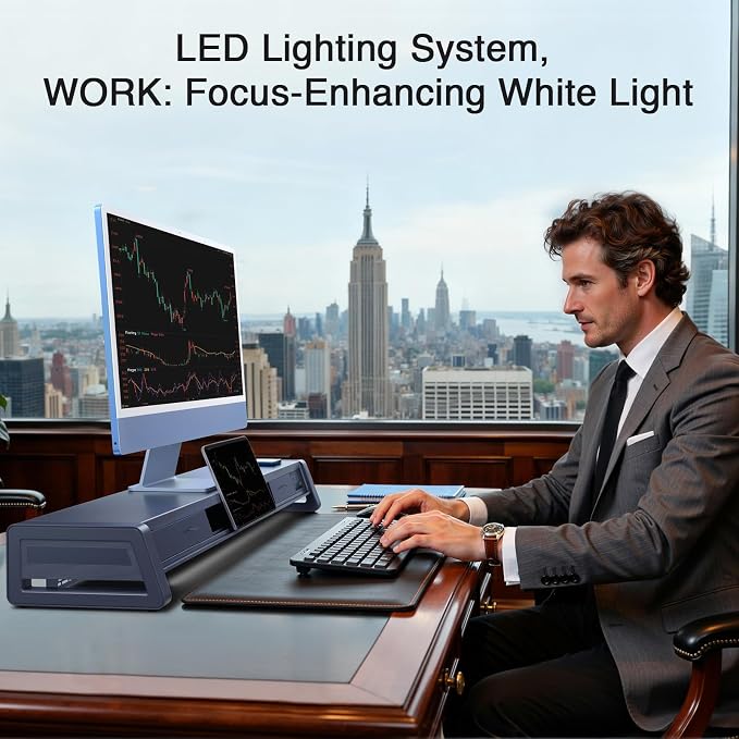 Vaydeer All-in-One Dual Monitor Stand Riser - Image 6