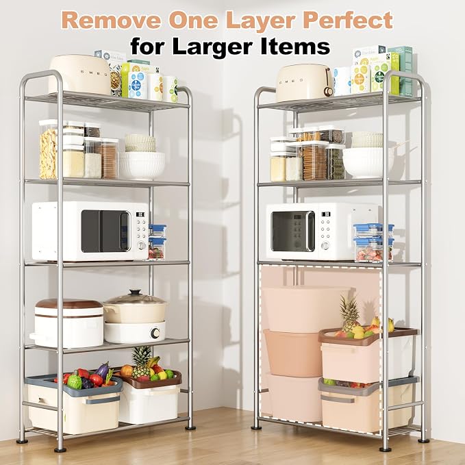 VTRIN Storage Shelves, 5 Tier Garage Shelving - Image 6