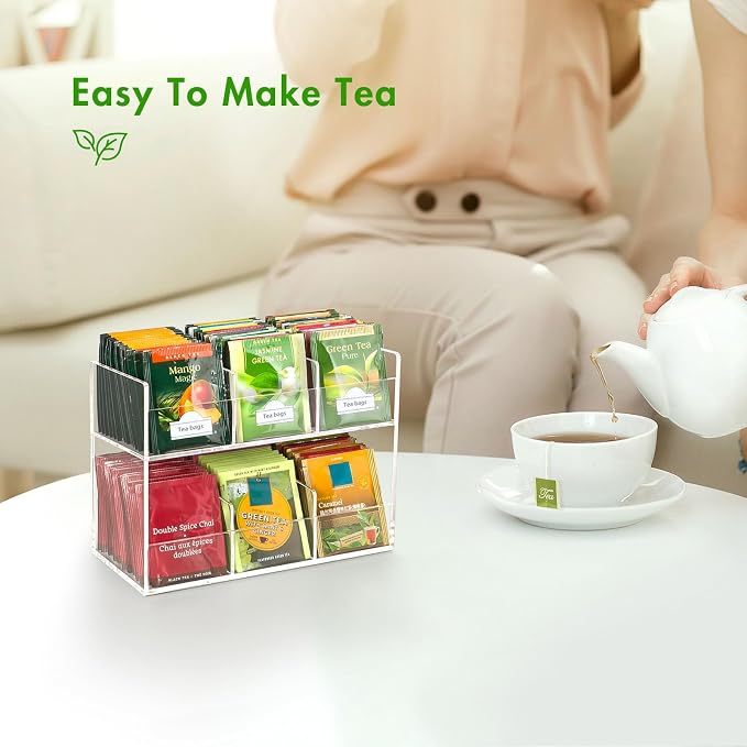 BEYGORM Acrylic Tea Bag Organizer - Image 4