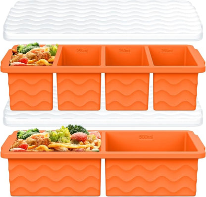 Silicone Freezer Trays with Lid by Aopigavi