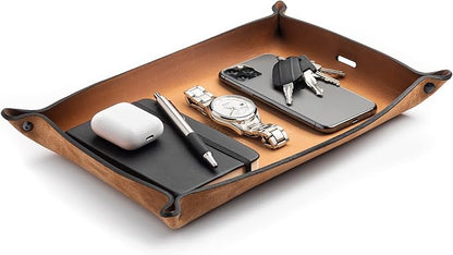 Main Street Forge Leather Valet Tray by MainStreetForge