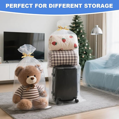 Large Clear Plastic Storage Bags, Seasonal Clothing, Comforter and Basement - Image 7