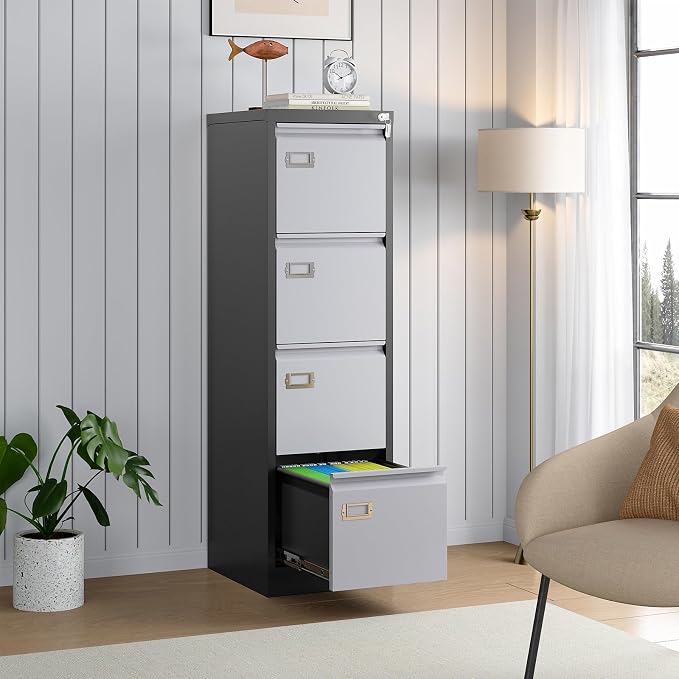 SISESOL 4 Drawer Vertical File Cabinet - Image 4