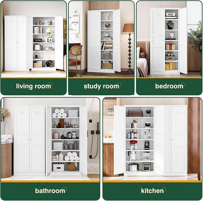 Letaya White Storage Cabinet - Image 6