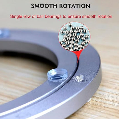 Aluminium Alloy Turntable Bearing, Heavy Duty Swivel Turntable Lazy Susan - Image 5