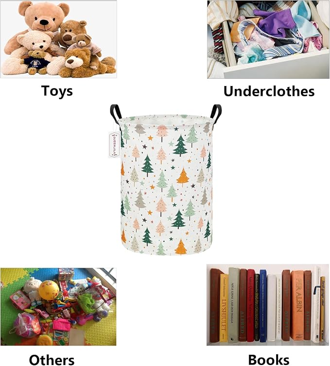 QUEENLALA Large Storage Basket, Laundry Hamper/Bathroom/Home Decor/Collapsible - Image 3