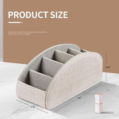 Remote Control Holder PU Leather TV Remote Caddy - Image 4