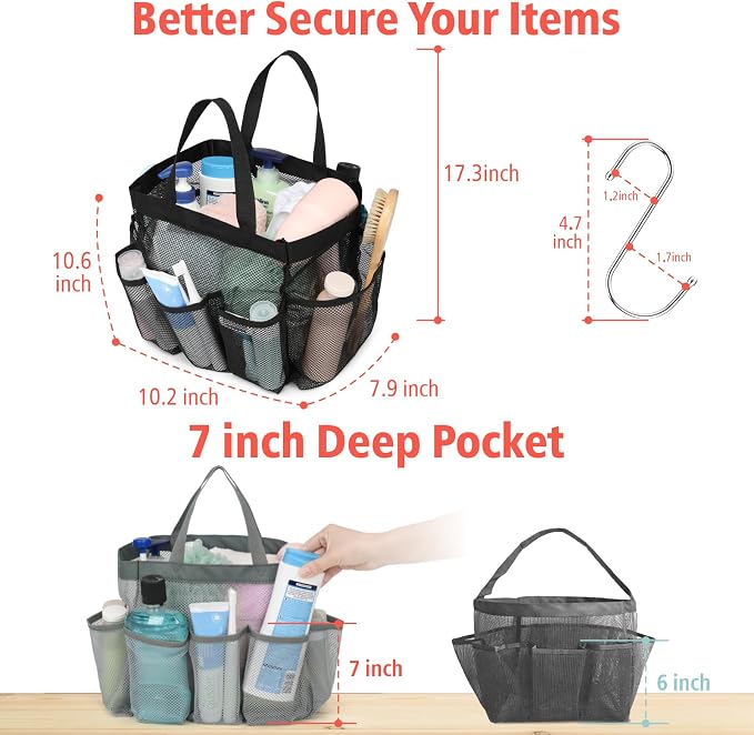 Mesh Shower Caddy Portable - Image 4