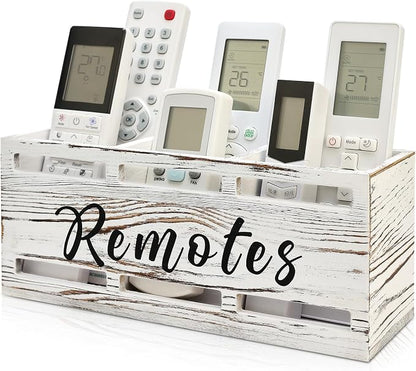 Remote Control Holder for Wall Bedside Organizer Wooden Remote Caddy Control by Hilislog