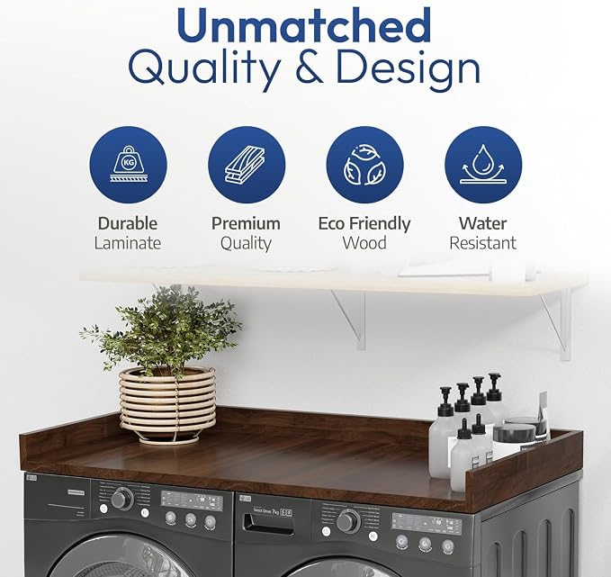 OfficeSimpli Large Washer Dryer Countertop 30 x 58 - Image 7