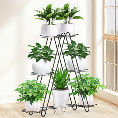 DiiKoo Heavy Duty Metal Plant Stand, Indoor Outdoor Plant Shelf & Rack - Image 4