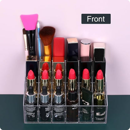 Lipstick Organizer, Small Clear Plastic Compact Lip Gloss Chapstick Perfume - Image 7