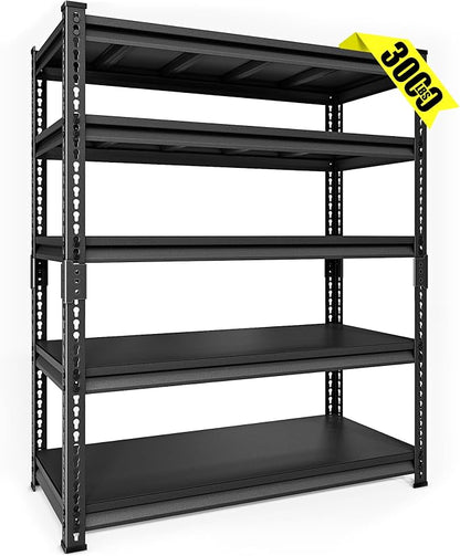 48" W Garage Storage Shelves Heavy Duty, 3000LBS Loads Adjustable Garage - Image 7