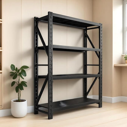 Heavy Duty Warehouse Shelving 4-Tier Industrial Steel Storage Shelves, 2600LB by Unknown