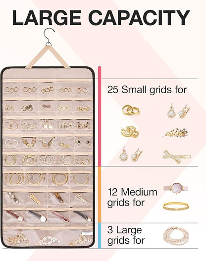 BAGSMART Hanging Jewelry Organizer Storage Roll - Image 3