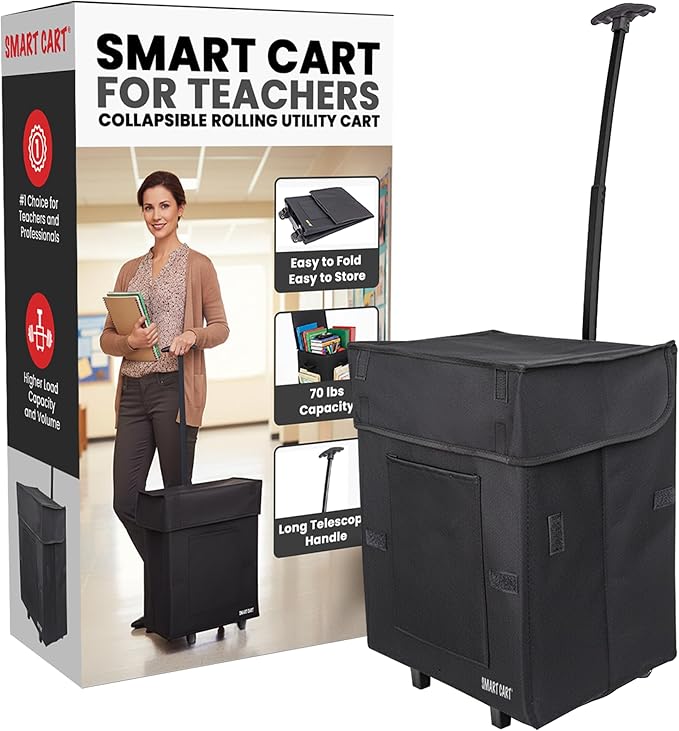 dbest products Smart Cart Rolling Multipurpose Collapsible Basket Scrapbooking by dbestproductsInc
