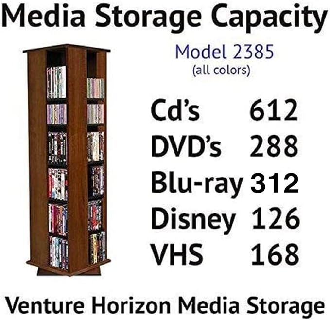 Venture Horizon Revolving Media Tower 600 Black - Image 2