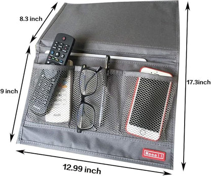 Bedside Storage Organizer with Pockets, Bedside Caddy, Table Cabinet Storage - Image 3